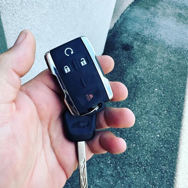 New Chevrolet key and fob