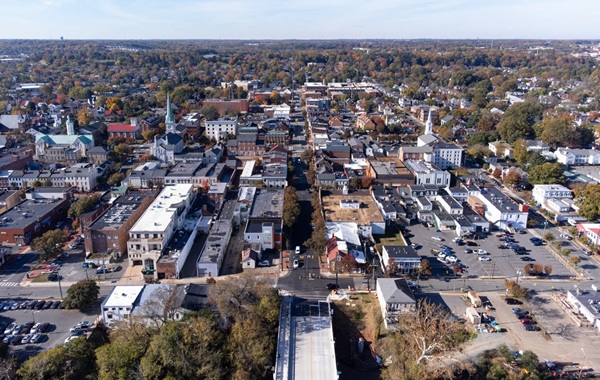 Fredericksburg, VA on a crisp fall day.