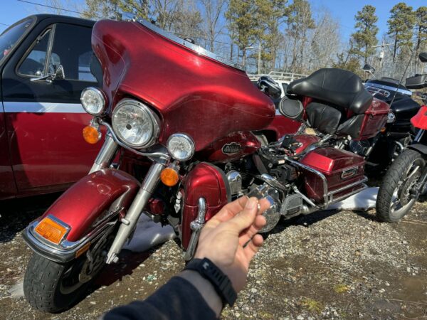 new tubular key cut for a Harley Davidson